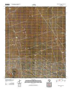 Brunson Ranch Texas Historical topographic map, 1:24000 scale, 7.5 X 7.5 Minute, Year 2010