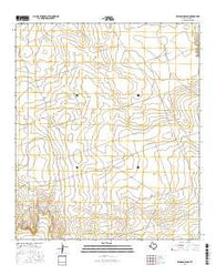 Brunson Ranch Texas Current topographic map, 1:24000 scale, 7.5 X 7.5 Minute, Year 2016