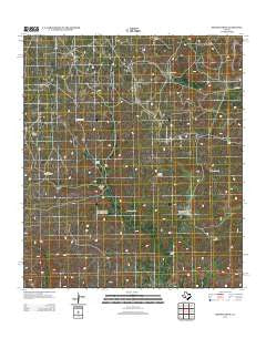 Brushy Draw Texas Historical topographic map, 1:24000 scale, 7.5 X 7.5 Minute, Year 2012