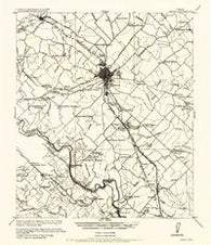Bryan Texas Historical topographic map, 1:62500 scale, 15 X 15 Minute, Year 1956