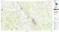 Bryan Texas Historical topographic map, 1:100000 scale, 30 X 60 Minute, Year 1993