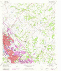 Bryan East Texas Historical topographic map, 1:24000 scale, 7.5 X 7.5 Minute, Year 1962