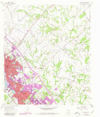 Bryan East Texas Historical topographic map, 1:24000 scale, 7.5 X 7.5 Minute, Year 1962