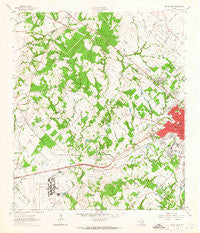 Bryan West Texas Historical topographic map, 1:24000 scale, 7.5 X 7.5 Minute, Year 1962