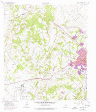 Bryan West Texas Historical topographic map, 1:24000 scale, 7.5 X 7.5 Minute, Year 1962