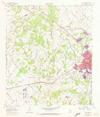 Bryan West Texas Historical topographic map, 1:24000 scale, 7.5 X 7.5 Minute, Year 1962