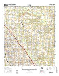 Bryan East Texas Current topographic map, 1:24000 scale, 7.5 X 7.5 Minute, Year 2016