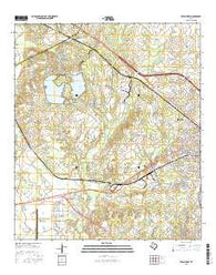 Bryan West Texas Current topographic map, 1:24000 scale, 7.5 X 7.5 Minute, Year 2016