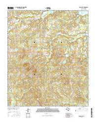 Bryans Mill Texas Current topographic map, 1:24000 scale, 7.5 X 7.5 Minute, Year 2016
