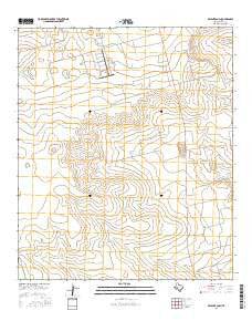 Bryant Ranch Texas Current topographic map, 1:24000 scale, 7.5 X 7.5 Minute, Year 2016