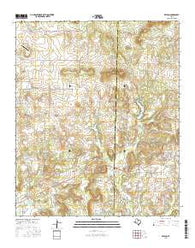 Bryson Texas Current topographic map, 1:24000 scale, 7.5 X 7.5 Minute, Year 2016