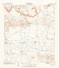 Buck Hill Texas Historical topographic map, 1:62500 scale, 15 X 15 Minute, Year 1917