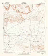 Buck Hill Texas Historical topographic map, 1:62500 scale, 15 X 15 Minute, Year 1917