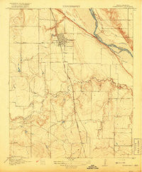 Buckburnett Texas Historical topographic map, 1:31680 scale, 7.5 X 7.5 Minute, Year 1918