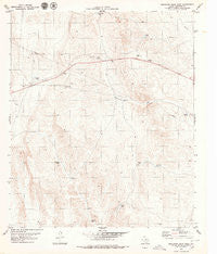 Buckhorn Draw West Texas Historical topographic map, 1:24000 scale, 7.5 X 7.5 Minute, Year 1979
