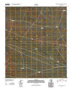 Buckhorn Draw East Texas Historical topographic map, 1:24000 scale, 7.5 X 7.5 Minute, Year 2010