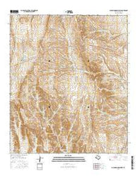 Buckhorn Draw West Texas Current topographic map, 1:24000 scale, 7.5 X 7.5 Minute, Year 2016