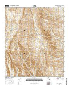 Buckhorn Draw West Texas Current topographic map, 1:24000 scale, 7.5 X 7.5 Minute, Year 2016