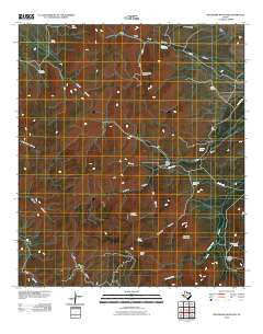 Buckhorn Mountain Texas Historical topographic map, 1:24000 scale, 7.5 X 7.5 Minute, Year 2010