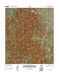 Buckhorn Mountain Texas Historical topographic map, 1:24000 scale, 7.5 X 7.5 Minute, Year 2012