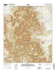 Buckhorn Mountain Texas Current topographic map, 1:24000 scale, 7.5 X 7.5 Minute, Year 2016