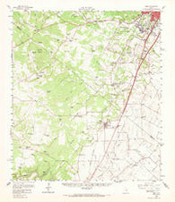 Buda Texas Historical topographic map, 1:62500 scale, 15 X 15 Minute, Year 1958