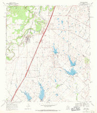 Buda Texas Historical topographic map, 1:24000 scale, 7.5 X 7.5 Minute, Year 1968