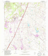 Buda Texas Historical topographic map, 1:24000 scale, 7.5 X 7.5 Minute, Year 1968
