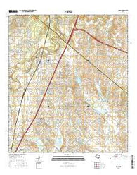 Buda Texas Current topographic map, 1:24000 scale, 7.5 X 7.5 Minute, Year 2016