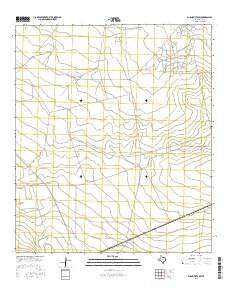 Buena Vista SW Texas Current topographic map, 1:24000 scale, 7.5 X 7.5 Minute, Year 2016
