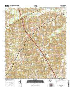 Buffalo Texas Current topographic map, 1:24000 scale, 7.5 X 7.5 Minute, Year 2016