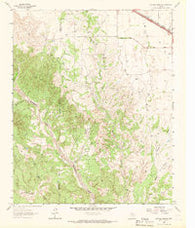 Buffalo Arroyo Texas Historical topographic map, 1:24000 scale, 7.5 X 7.5 Minute, Year 1963