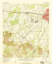 Buffalo Gap Texas Historical topographic map, 1:62500 scale, 15 X 15 Minute, Year 1957