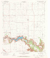 Buffalo Springs Lake Texas Historical topographic map, 1:24000 scale, 7.5 X 7.5 Minute, Year 1965