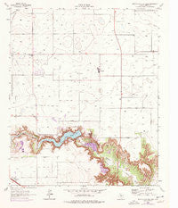 Buffalo Springs Lake Texas Historical topographic map, 1:24000 scale, 7.5 X 7.5 Minute, Year 1965