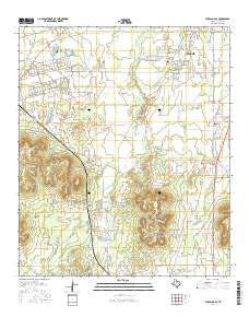 Buffalo Gap Texas Current topographic map, 1:24000 scale, 7.5 X 7.5 Minute, Year 2016