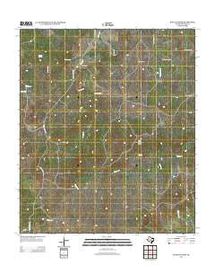 Buffalo Knob Texas Historical topographic map, 1:24000 scale, 7.5 X 7.5 Minute, Year 2012