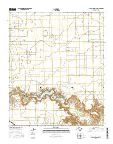 Buffalo Springs Lake Texas Current topographic map, 1:24000 scale, 7.5 X 7.5 Minute, Year 2016