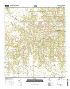 Buffalo Well NW Texas Current topographic map, 1:24000 scale, 7.5 X 7.5 Minute, Year 2016
