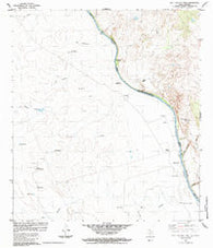 Bull Hollow Tank Texas Historical topographic map, 1:24000 scale, 7.5 X 7.5 Minute, Year 1984