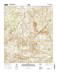Bull Creek Texas Current topographic map, 1:24000 scale, 7.5 X 7.5 Minute, Year 2016