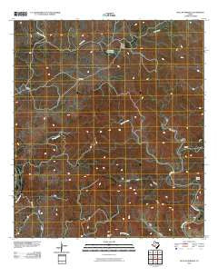 Bull Waterhole Texas Historical topographic map, 1:24000 scale, 7.5 X 7.5 Minute, Year 2010