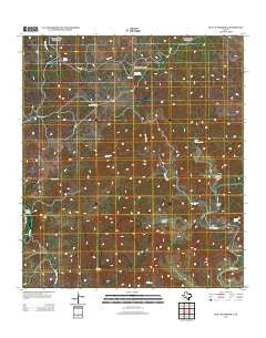 Bull Waterhole Texas Historical topographic map, 1:24000 scale, 7.5 X 7.5 Minute, Year 2013
