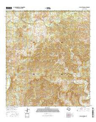 Bull Waterhole Texas Current topographic map, 1:24000 scale, 7.5 X 7.5 Minute, Year 2016