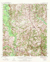 Bullard Texas Historical topographic map, 1:62500 scale, 15 X 15 Minute, Year 1946