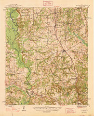 Bullard Texas Historical topographic map, 1:62500 scale, 15 X 15 Minute, Year 1948