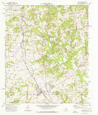 Bullard Texas Historical topographic map, 1:24000 scale, 7.5 X 7.5 Minute, Year 1973