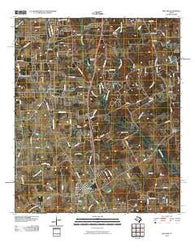 Bullard Texas Historical topographic map, 1:24000 scale, 7.5 X 7.5 Minute, Year 2010