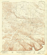 Bullis Gap Texas Historical topographic map, 1:62500 scale, 15 X 15 Minute, Year 1918