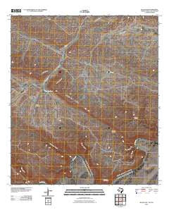 Bullis Gap Texas Historical topographic map, 1:24000 scale, 7.5 X 7.5 Minute, Year 2010